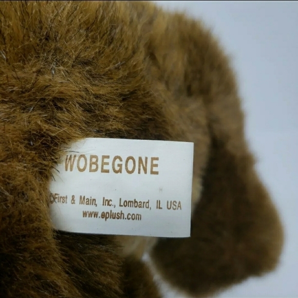 First & Main 12" Brown Tan Teddy Bear Wobegone Big Ears Plush - Picture 6 of 6